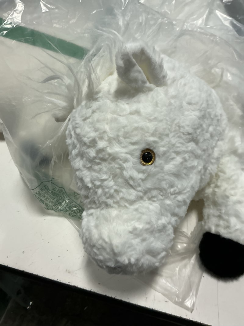 Condition photo showing New/Like New for horse plush pillow, horse stuffed animal, horse plush long body pillow for kids adults (white,47 inch) 47 inch white