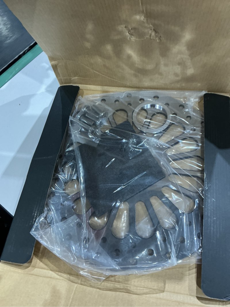 Condition photo showing New/Like New for 11.5''rear brake rotor for harley davidson touring sportster dyna and early super glide softail great performance superior heat dissipation brake part, mirror-polished stainless steel rotors 11.5'' rear