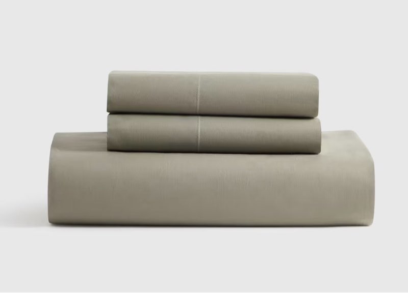organic crisp percale fitted sheet set queen