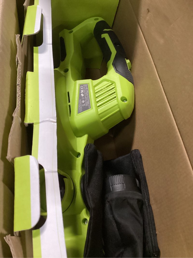 Condition photo showing Good Condition for snapfresh cordless blower & vacuum - 2 in 1 electric blower with 4.0ah battery & 2h fast charger, 20v handheld vacuum sweeper with bag for small trash, car, dust, pet hair, corner cleaning