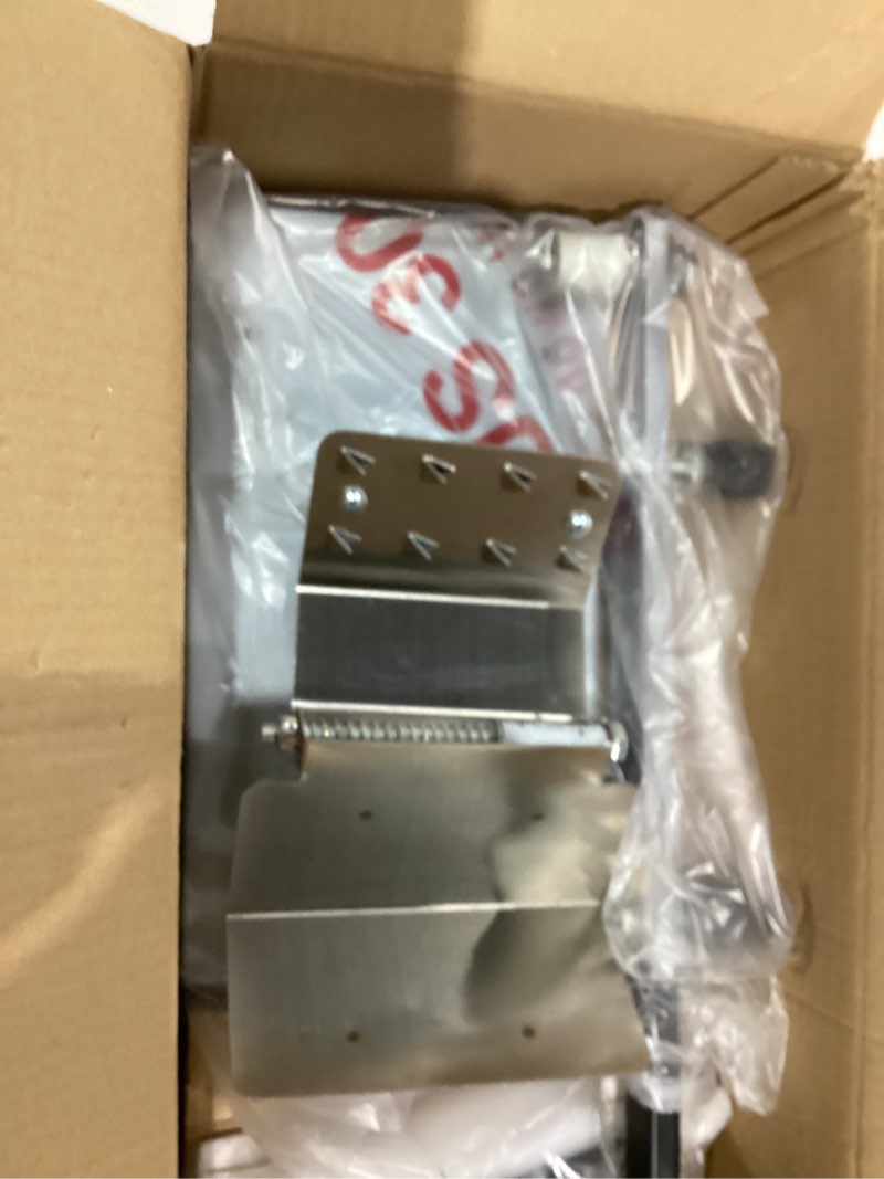 Condition photo showing New/Like New for Manual Frozen Meat Slicer,Stainless Steel Meat Slicing Machine,Meat Cutter for Home and Commercial Use,Meat Cleavers Beef Mutton Roll,Adjustable Thickness,Includes Spare Cutter, 10 Bags