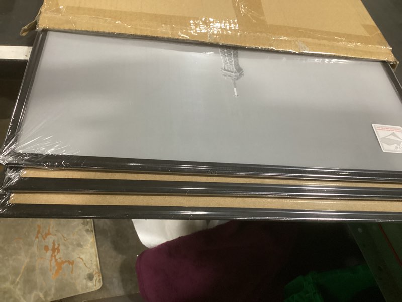 Condition photo showing New/Like New for upsimples 18x24 picture frame black 3 pack, scratch-proof poster frames 18 x 24 for photo gallery - slide-in strips, horizontal or vertical wall mounting