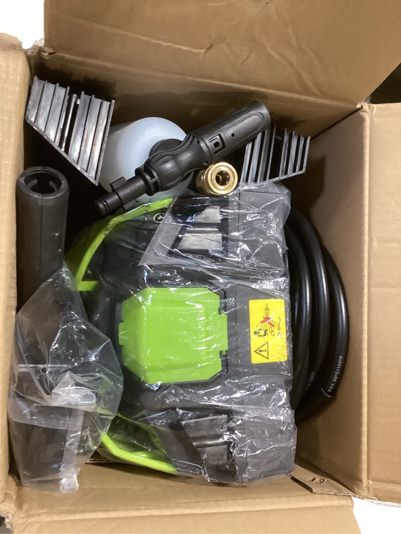 Electric Pressure Washer, 2.5 GPM Power Washer With 4 Quick Connect Nozzles, High Pressure Cleaning Machine With Foam Cannon For Cars/Fences/Driveways/Patios/Home Cleaning