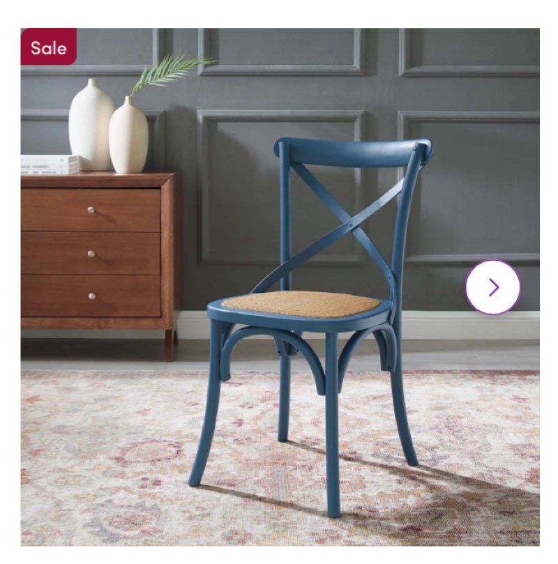 modway gear dining side chair