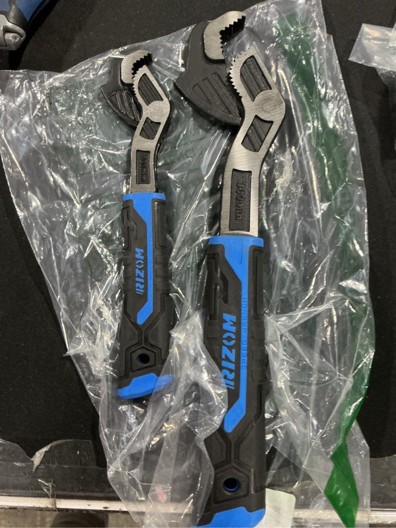 Condition photo showing Good Condition for Rizom Self Adjusting Wrench, 8” and 12” Pipe Wrench, 2-Piece Self Adjustable Wrench Set with 3/8 to 