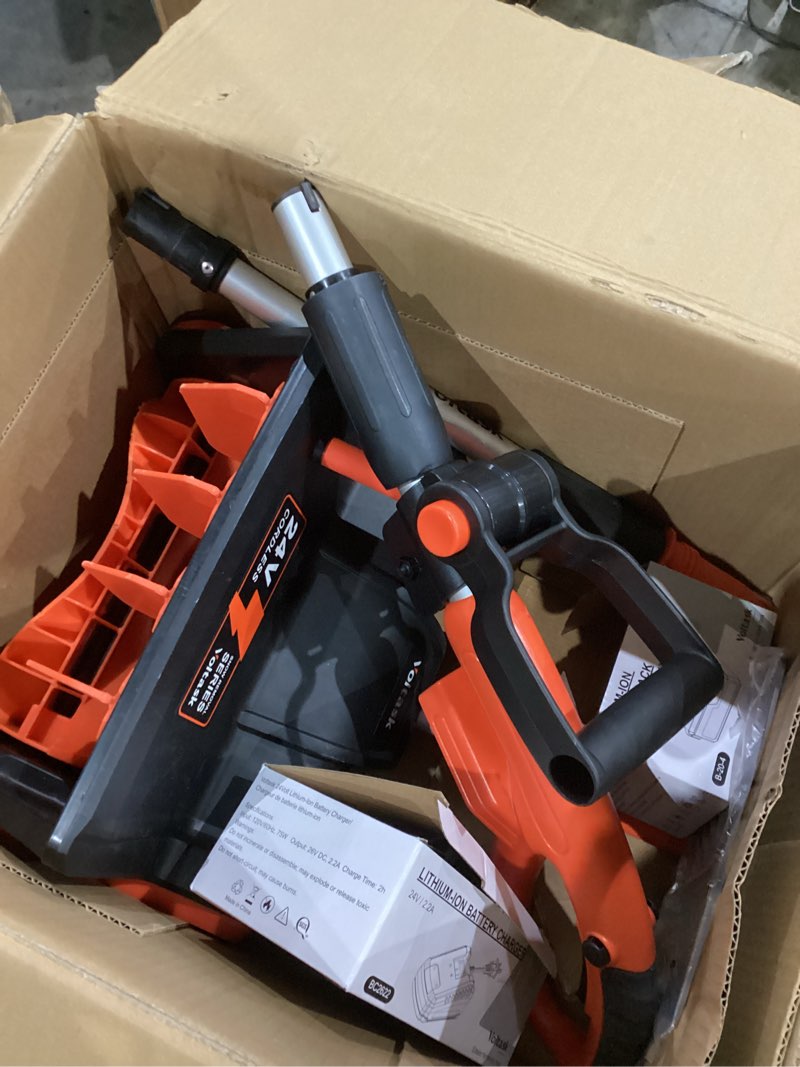 Condition photo showing Good Condition for VOLTASK Cordless Snow Shovel, 24V | 13-Inch | 4-Ah Cordless Snow Blower, Battery Snow Blower with Directional Plate & Adjustable Front Handle (4-Ah Battery & Quick Charger Included)