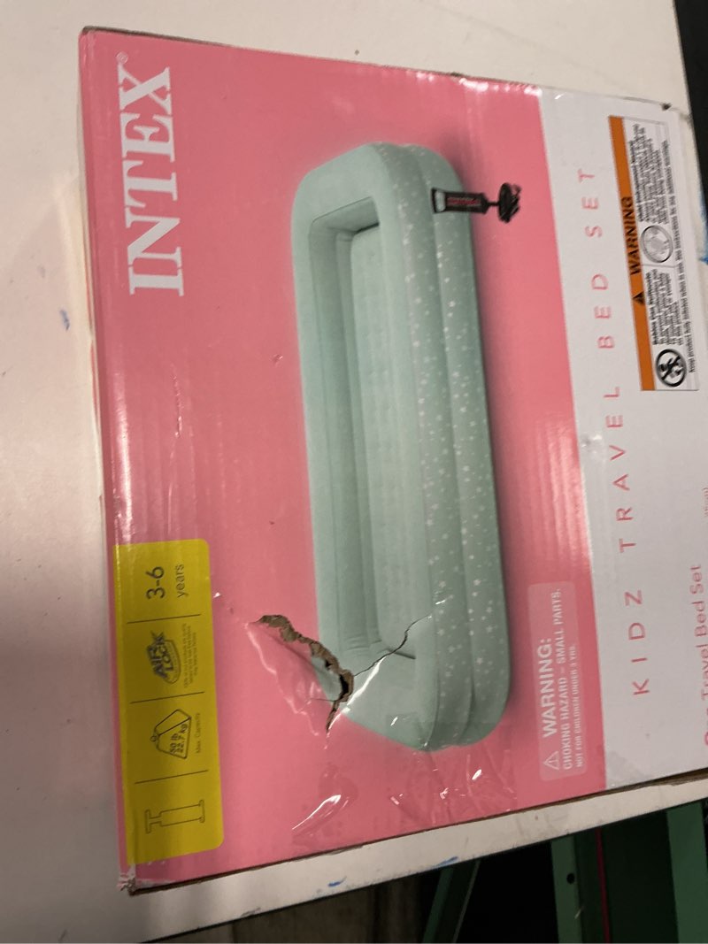 Condition photo showing New/Like New for intex kidz 10  starry night travel air mattress with hand pump