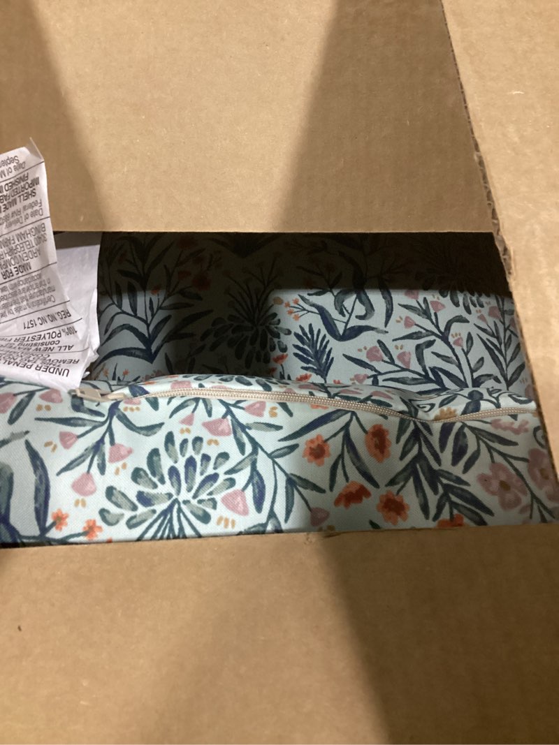 Condition photo showing Good Condition for arden outdoor toss pillow, 2 pack, 16 x 16, rain-proof, fade resistant pistachio botanical 16 x 16 pistachio botanical 2