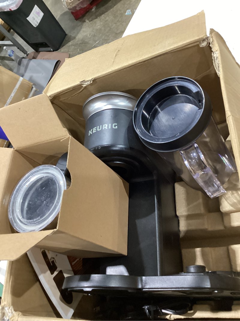Condition photo showing As Is for keurig k-café smart single serve coffee maker with wifi compatibility, latte and cappuccino machine with built-in frother, 6 brew sizes, black