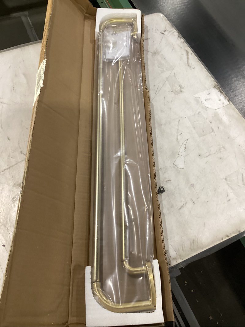 Condition photo showing New/Like New for Double Curtain Rods Warm Gold,Room Darkening Drapery Rod for 28-48 Inches,Adjustable 3/4 Inches Front and 5/8 Inches Back Quality Metal Rod for Window,Wrap Around Design 28-48" Warm Gold