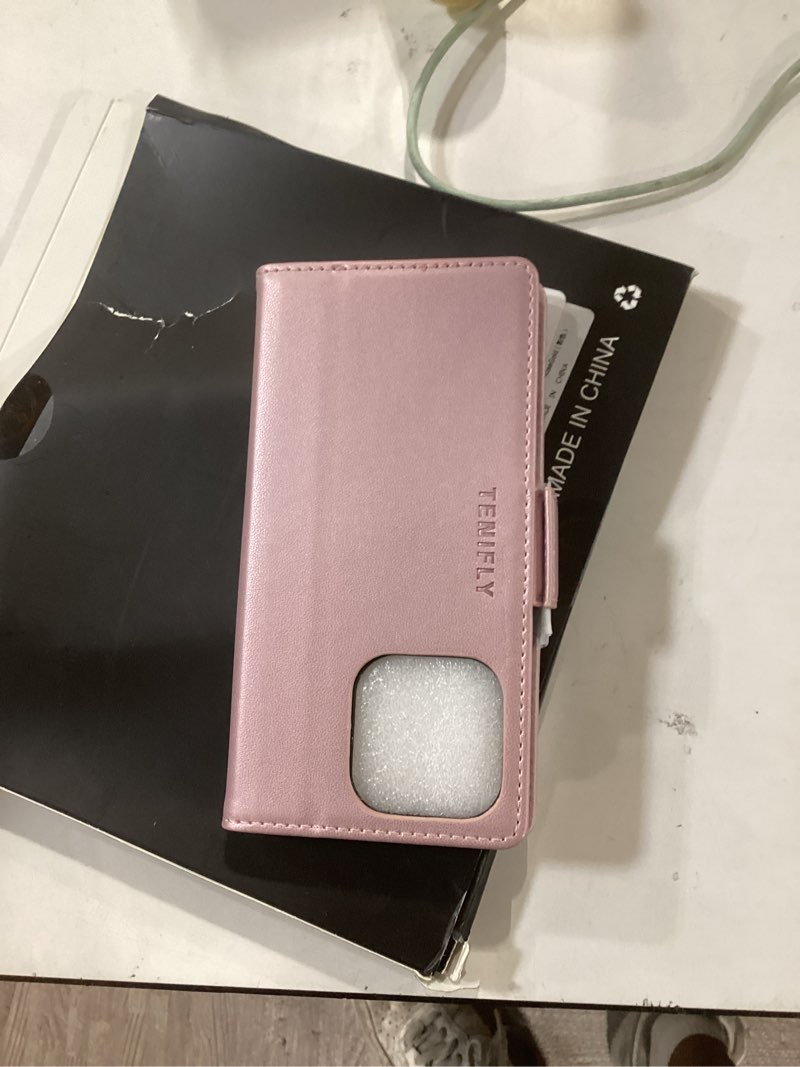 Condition photo showing Good Condition for for iphone 14 pro case wallet with rfid blocking card holder, pu leather kickstand protective flip phone cover fit for iphone 14 pro 6.1", rose gold for iphone 14 pro - 6.1'' rose gold