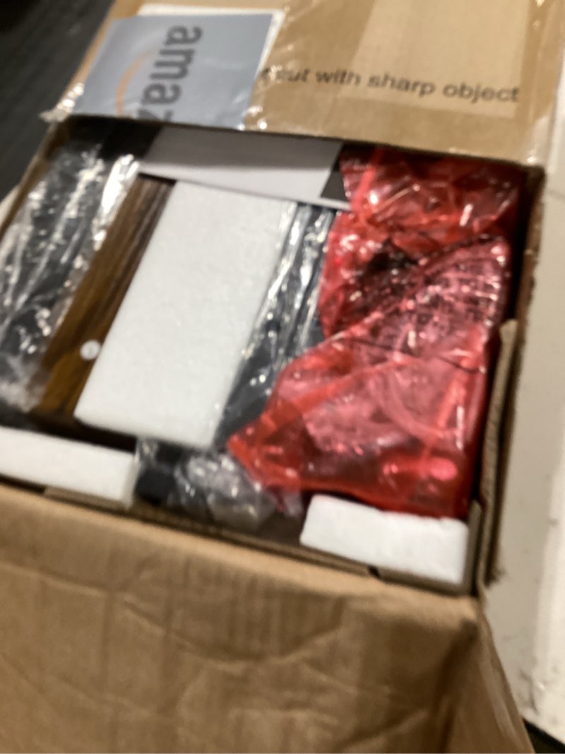 Condition photo showing Good Condition for Furologee 5 Tier Bookshelf with Drawer, Tall Narrow Bookcase with Shelves, Wood and Metal Bookshelves Storage Organizer, Industrial Display Standing Shelf Unit for Bedroom, Living Room, Rustic Brown Rustic Brown 5 Tier