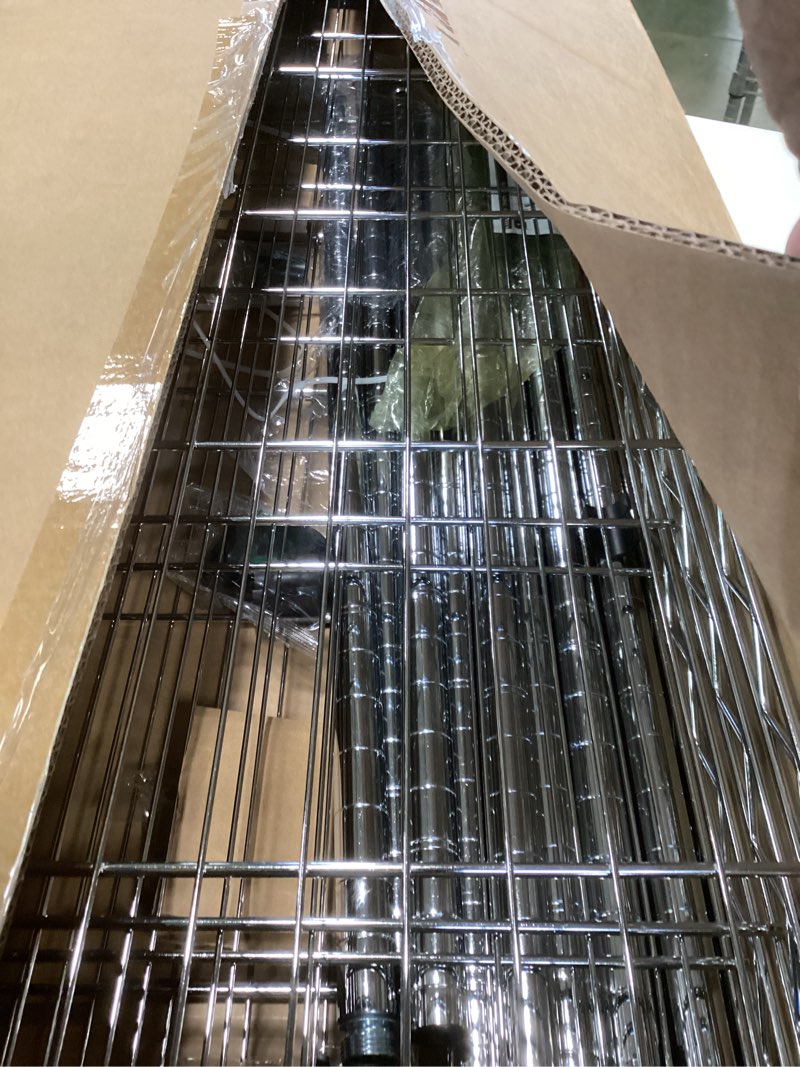 Condition photo showing Good Condition for IZEUK 4-Tier Adjustable Heavy Duty Metal Wire Shelving Unit, Wide Storage Rack Organizer for Garage,