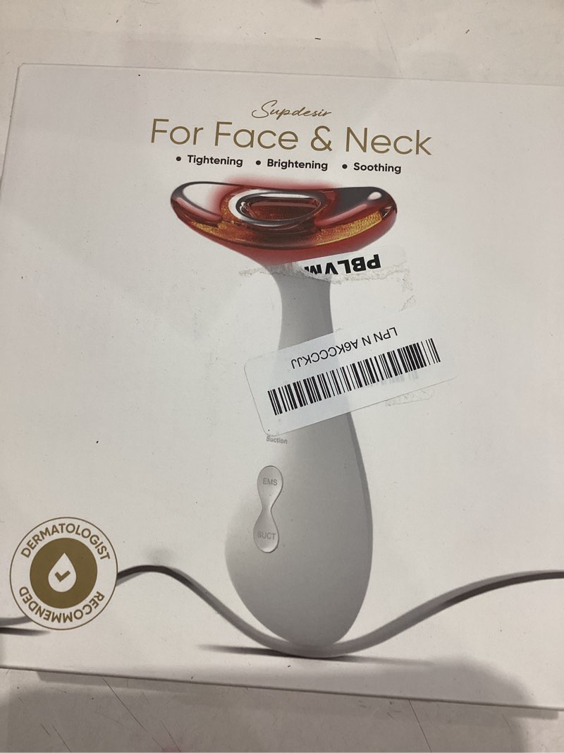 Condition photo showing Good Condition for 3-in-1 for Aurora Red Light for Face & Neck Beauty Massager, with Suction, Vibration, Heat, 3 Light Therapies for Skin Glow, Face Lift, Neck Firm, White