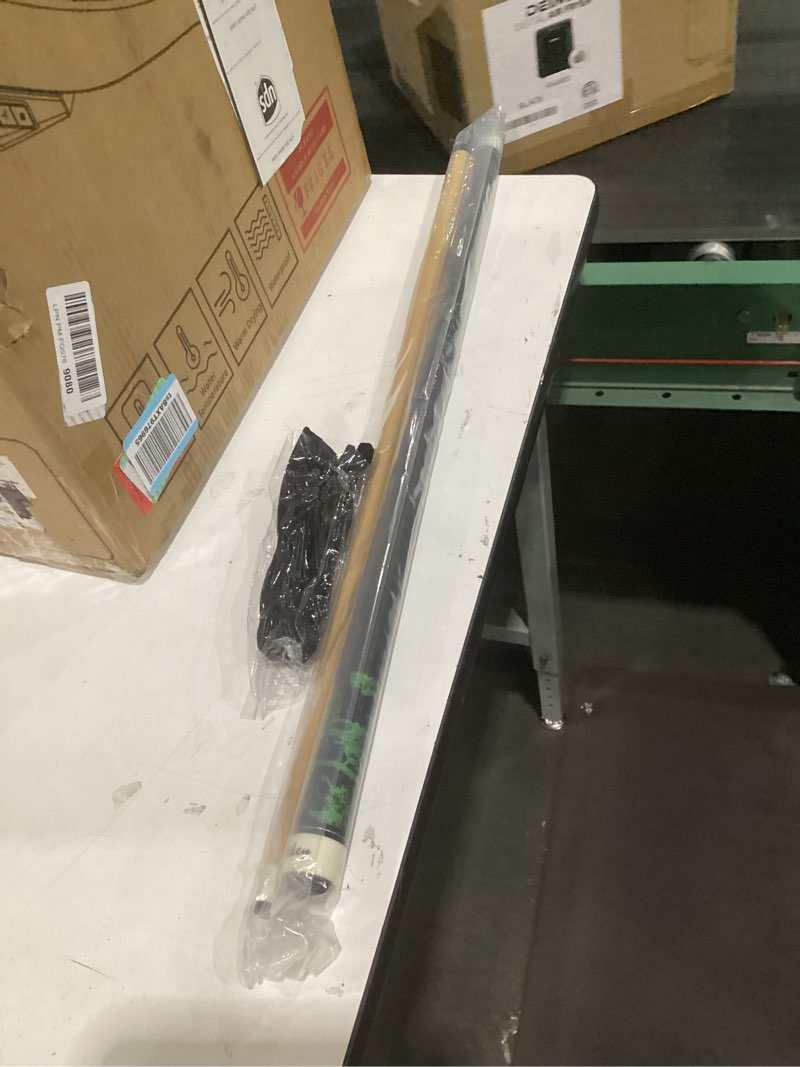 Condition photo showing New/Like New for lotkey pool stick,pool cue sticks 58'' solid canadian maple wood extra 2 pool chalk and gloves included durable for professional billiard players (green)