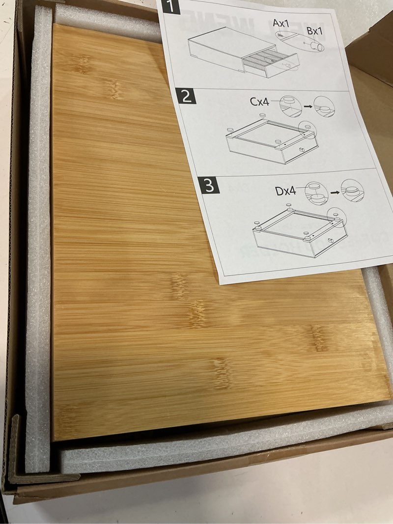 Condition photo showing Good Condition for for nespresso vertuo capsules (nv136) - premium bamboo coffee pod drawer, 36 big or 48 small vertuoline pods organizer - 10.8"wx14"dx3.9"h (natural) standard 48 capacity