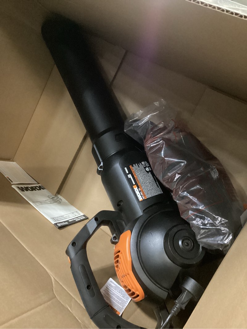 Condition photo showing Good Condition for WORX 12 Amp Trivac 3-in-1 Electric Leaf Blower/Mulcher/Yard Vacuum - WG512