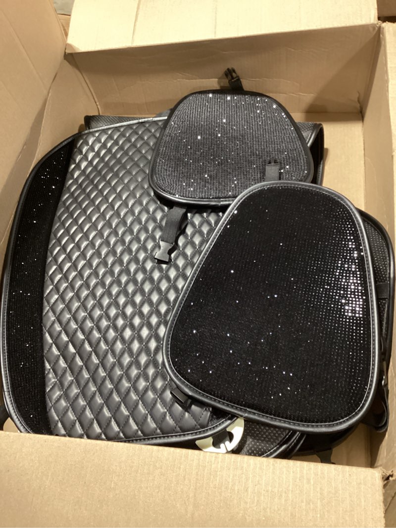 Condition photo showing Good Condition for 3pcs bling car seat cover set