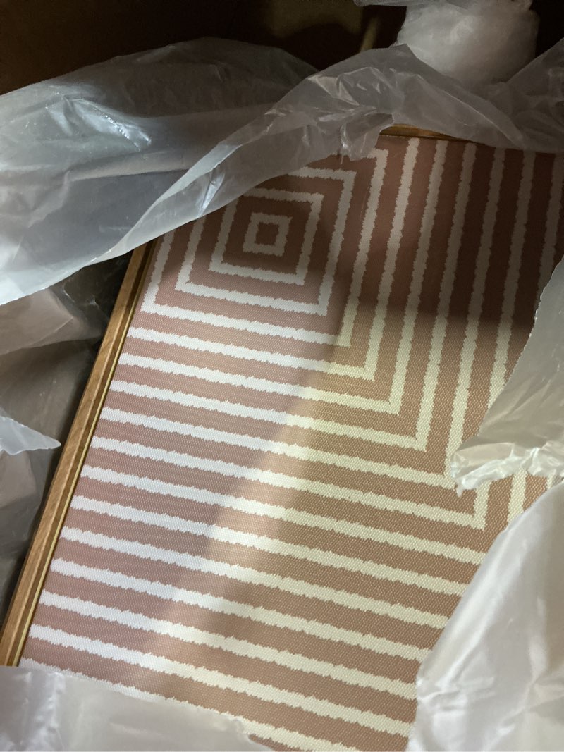 Condition photo showing Good Condition for anhuib neutral abstract modern canvas wall art set of 3 framed black and white beige wall decor boho minimalist artwork for walls geometric line painting for living room bedroom office 16x24 inch 24"l x 16"w black brown and beige