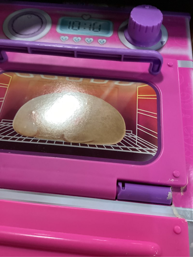Condition photo showing Good Condition for Cookeez Makery Cinnamon Treatz Oven – Interactive Bake & Reveal Oven Playset with Mystery Scented Plush (Cinnamon Pooch, Fondant Feline, or Strawberry Swirl), Mixing Tools, Dough, & Accessories, 5+ Cinnamon Treatz Oven Playset (Electric Plush)