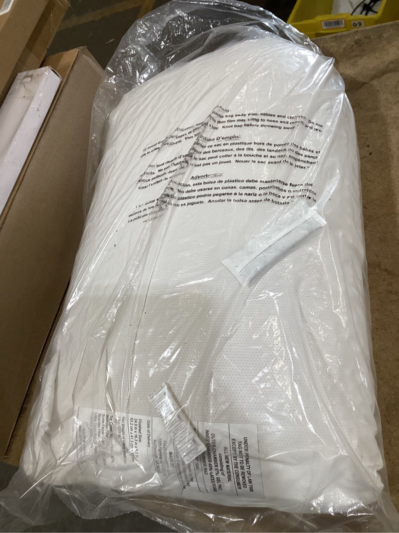 Condition photo showing Good Condition for purple harmony pillow – talalay latex foam cooling pillow for combo or side sleepers, 360º hex gelflex grid for no-pressure support and luxurious weightless feel - standard, medium feel, med height