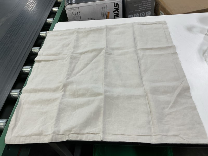 Condition photo showing Good Condition for european linen euro sham, euro, sand