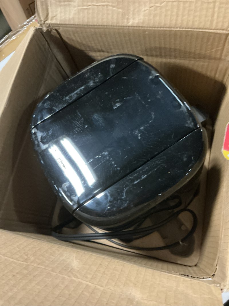 Condition photo showing Good Condition for chefman 2 qt mini air fryer – digital space-saving compact air fryer with nonstick and dishwasher safe basket, quick & easy meals in minutes, features digital timer and shake reminder – black 2 quart black