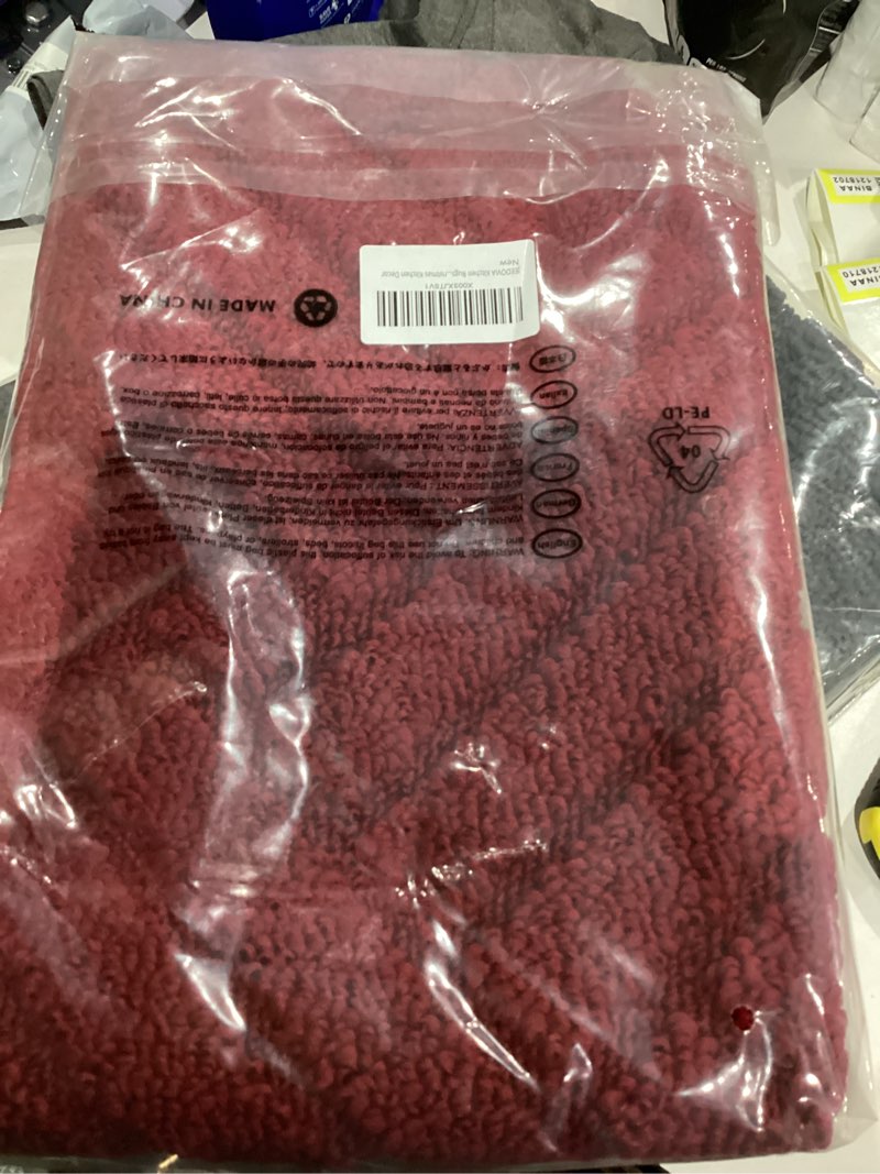 Condition photo showing New/Like New for Kitchen Rugs and Mats for Floor,Red Kitchen Runner Rug 20"x59" Washable Non Skid Absorbent Resist Dirt Comfort Standing Mat for Entryway,Hallway, Front of Sink,Christmas Kitchen Decor Red 1'8" x 4'11" (Runner)