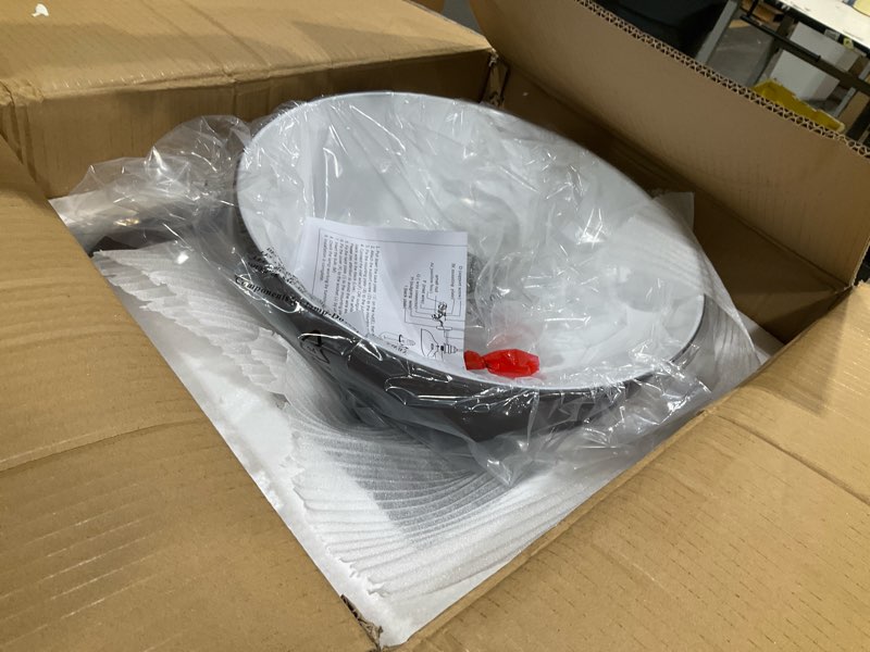 Condition photo showing As Is for Bestshared 14 Inch Dome Dusk to Dawn Sensor Outdoor Barn Lights Farmhouse Outdoor Wall Sconce Indust