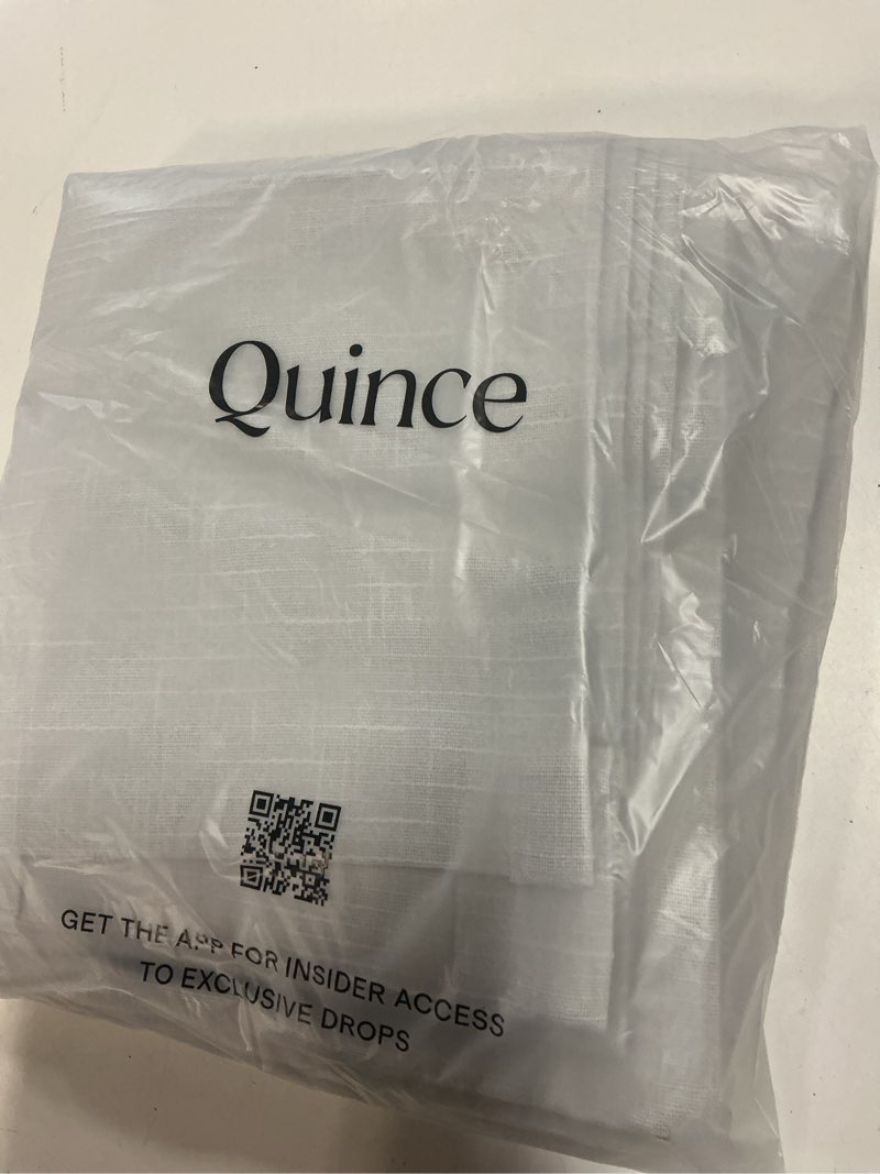 Condition photo showing Good Condition for cotton slub curtain - single panel, 48x108, cloud