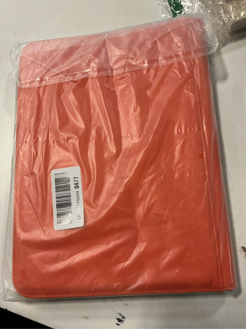 Condition photo showing New/Like New for Trading Card Binder, 9 Side Loading Pocket Card Album Hold Up to 540 Cards, Zipper Binder for Cards Collection, TCG Card Holder for Game Card, Sports Card, Yugioh, MTG etc. (Orange 9)