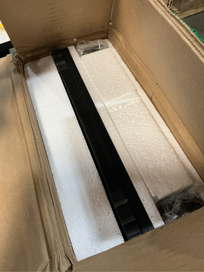 Condition photo showing New/Like New for single black nightstand with 1 drawer