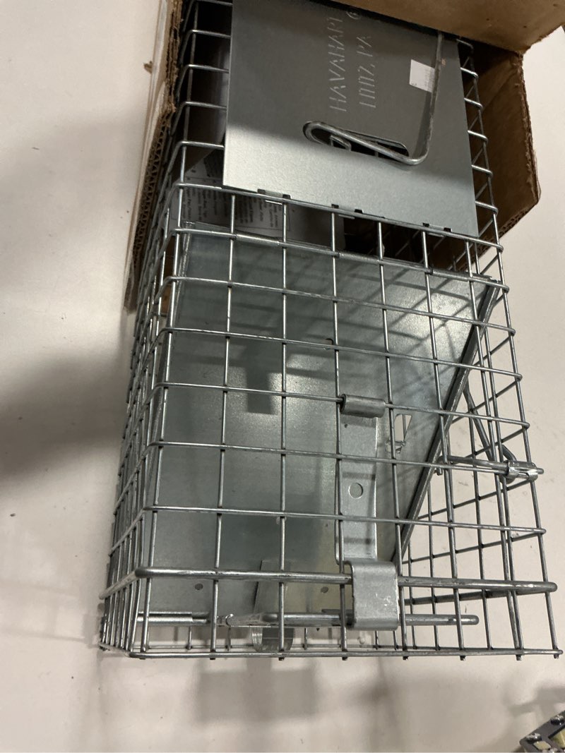 Condition photo showing Good Condition for Havahart Medium 1-Door Humane Catch and Release Animal Trap for Rabbit, Skunk, Mink, and Squirrel - Professional Style Live Catch Trap - 1078SR - Humane Capture and Release