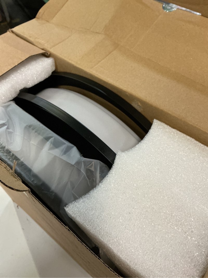 Condition photo showing Good Condition for 2-pack 36w led ceiling lights black, 13inch flush mount light fixtures 3600lm 2700k/3000k/4000k/5000k/6500k color changing ceiling lights, modern dimmable lighting for kitchen living room bedroom matte black-5cct-2 13 inch 2