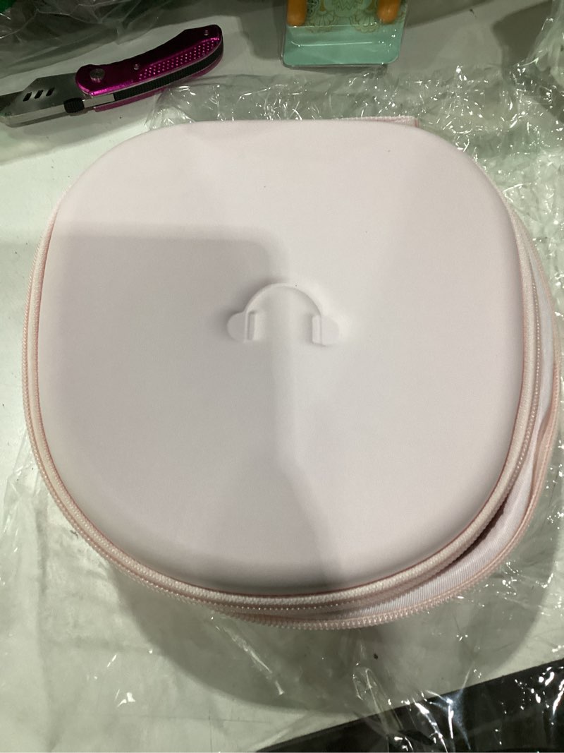 Condition photo showing Good Condition for headphone case for sony wh-ch720n soundcore by anker q20i, hard portable over ear headphone carrying case, wireless headphone storage protective case for travel home (pink)