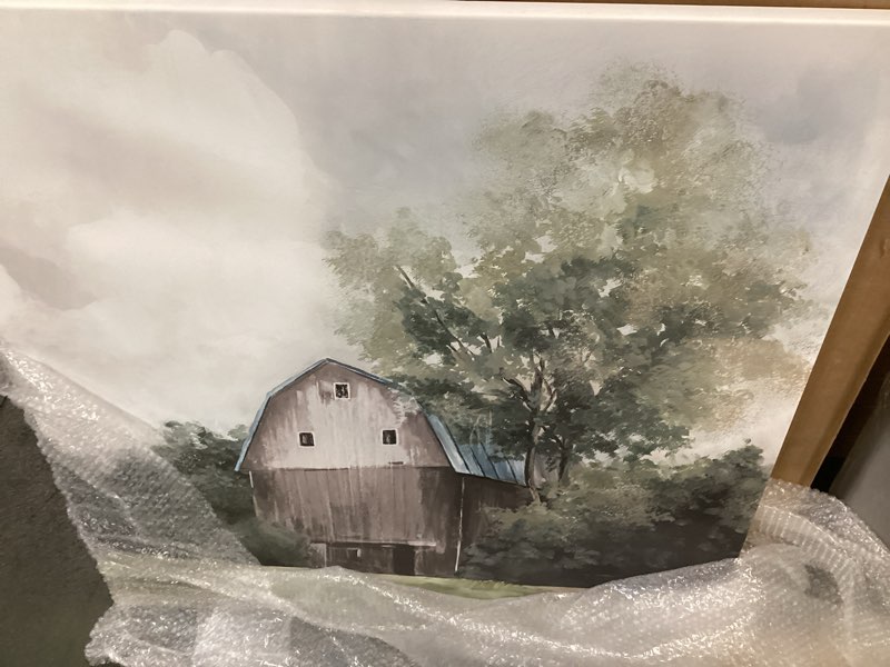 Aurielle \" Gray Barn \" by Allison Pearce 36 x 36