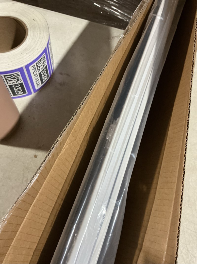 Condition photo showing Good Condition for LazBlinds No Tools No Drill Cordless Cellular Shades, Top Down Bottom Up (TDBU) Honeycomb Shades for Home, Blackout Light Blocking Thermal Insulation Blinds for Windows, 28" W x 64" H, White Blackout - White 28" W x 64" H