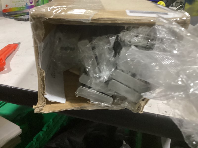 Condition photo showing As Is for 22 Inches Drawer Slides - 5 Pairs Soft Close Drawer Slides Heavy Duty Side Mount Ball Bearing Brushed Nickel Drawer Rails with Mounting Brackets, Silver 22 Inch 5