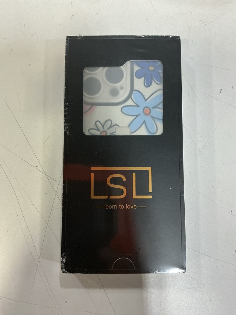 LSL for iPhone 16 Pro Max Case with Finger Strap Kickstand, Cute Flowers Phone Case for Women Girls,