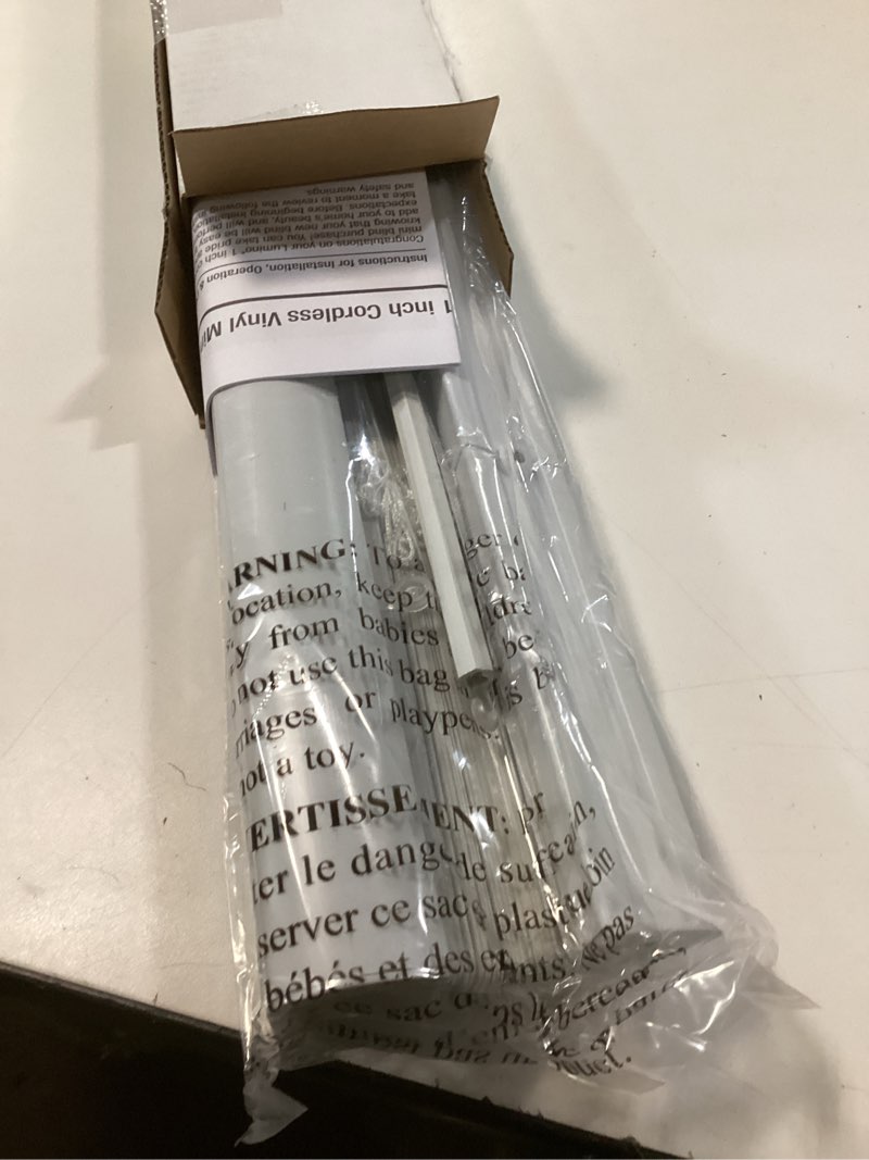 Condition photo showing Good Condition for (Similar )Allen + Roth Cordless 2\" Faux Wood Blinds White 23\" x 64\"