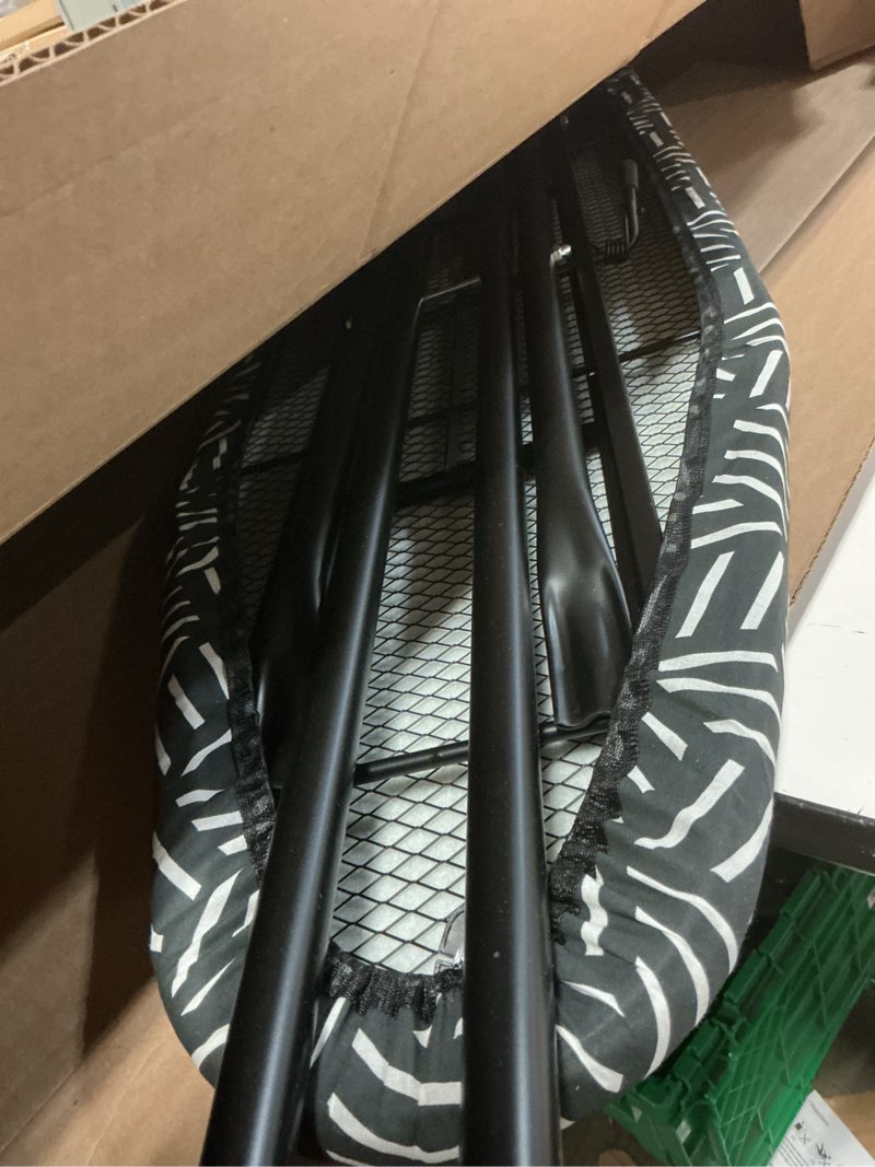 Condition photo showing Good Condition for caius ironing board with extra thick heavy duty padded cover, full size iron board, full metal construction, easy to fold, adjustable height (43x13in black)