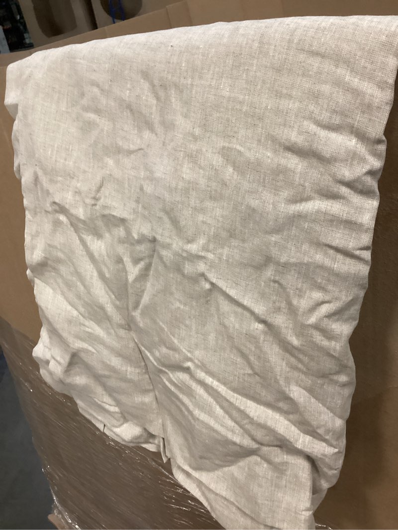 Condition photo showing Good Condition for quince european linen room darkening curtain 48” x 108” beige