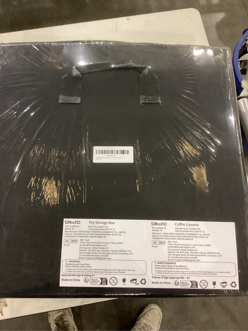 YOHOOLYO 2 In 1 Toy Storage Play Mat, Storage Box for Kids Children Space Adventures Design,Nursery,