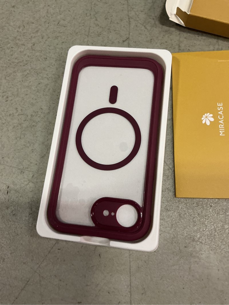 Condition photo showing New/Like New for miracase for phone 17e case & iphone 16e case, full-body phone with built-in glass screen protector, [magnetic with magsafe] military drop proof 17 e/ 16 e cover bumper 6.1 inch, plum iphone 16e/17e plum