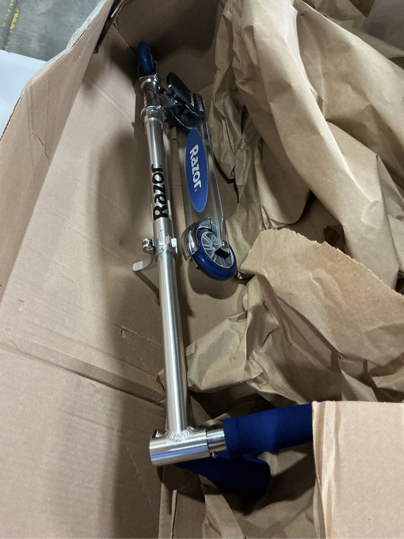 Condition photo showing Good Condition for razor a kick scooter for kids - lightweight, foldable, aluminum frame, and adjustable handlebars blue