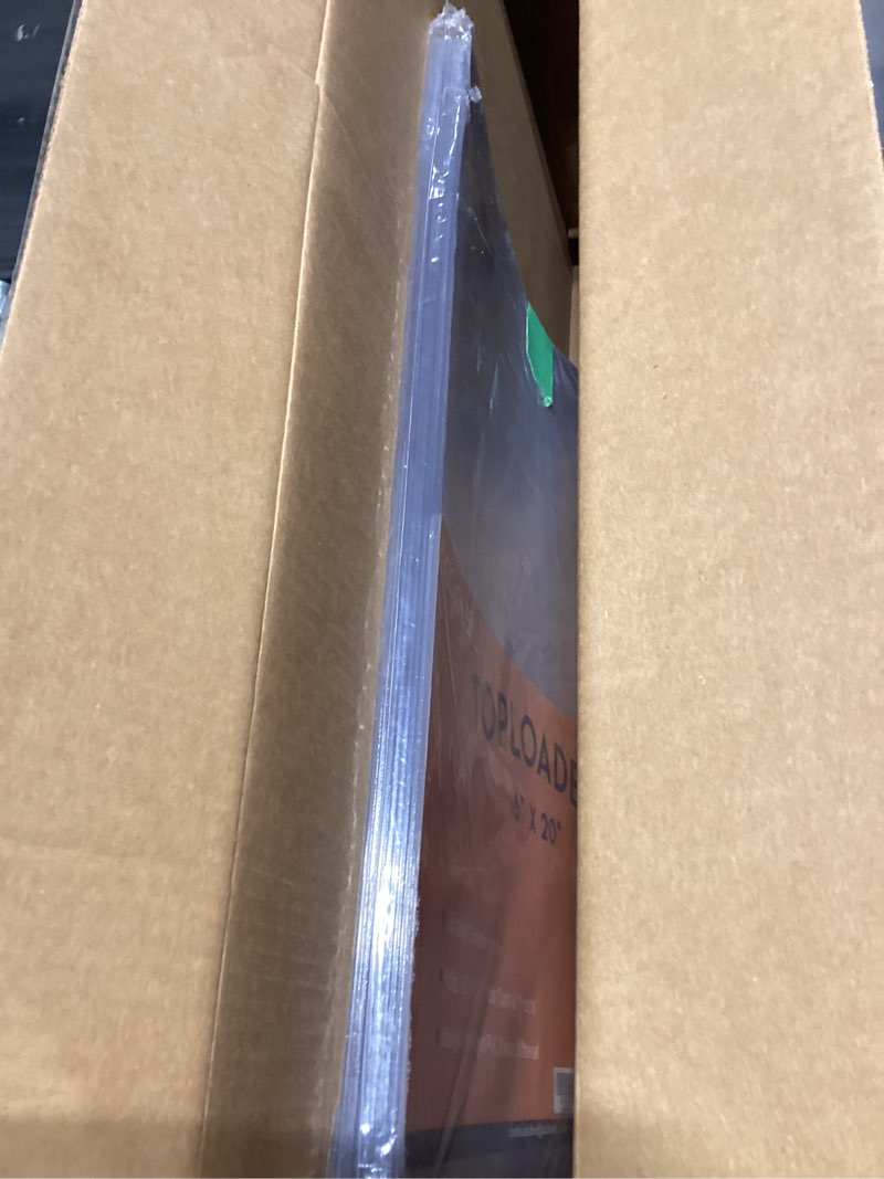 Condition photo showing Good Condition for 16x20 toploaders 10ct - ultra durable poster protectors for graphic art, photos, crystal clear pvc, archival-safe, fit 16x20 inch sheets