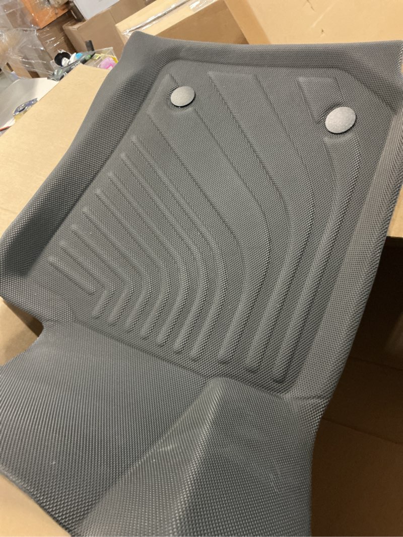 Condition photo showing As Is for Similar 2pcs Floor Mats for Ford F-150 2015-2025 & F150 Lightning 2022-2025 SuperCrew (w/o Fold Flat Storage), TPE All Weather Custom Fit,Heavy Duty, Easy Clean - Black