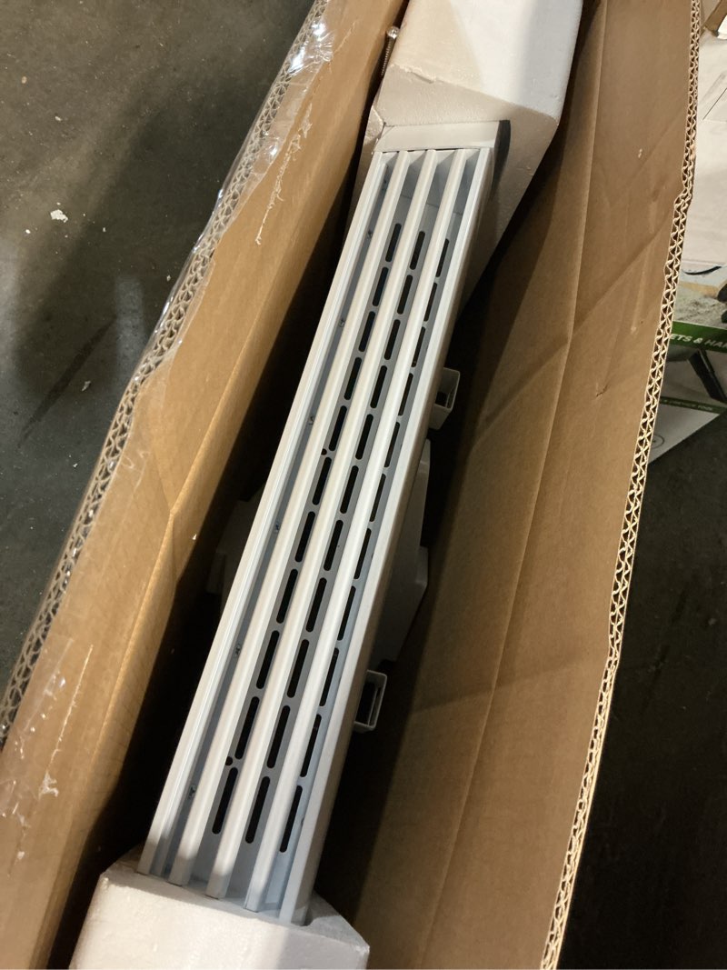 Condition photo showing As Is for 800W Plug-in Convection Electric Panel Wall Heaters for Indoor Use, Quiet Fan-Less Design, Freestanding/Wall Mount Space Heater with Adjustable Thermostat, 24H Timer, Digital Display(White)