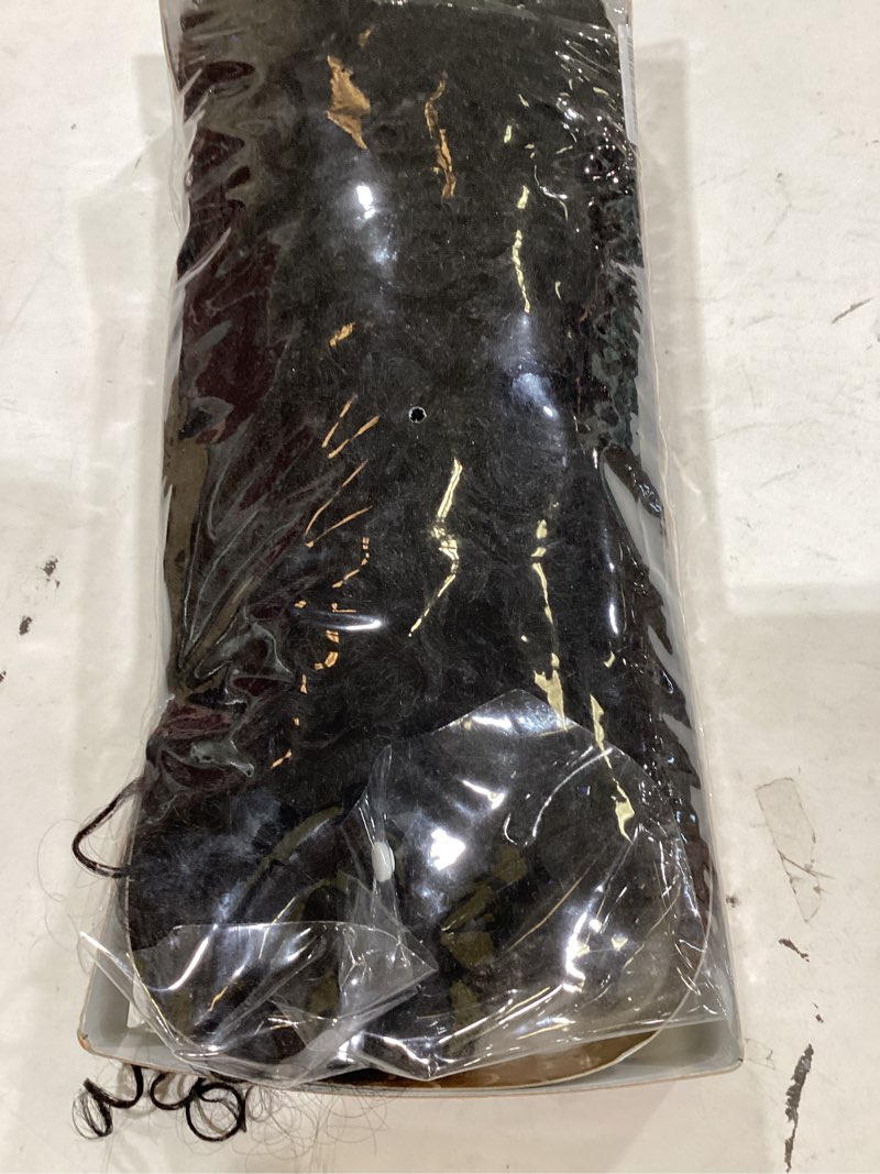 Condition photo showing New/Like New for outre dominican curly bundle hair (1b off black) batik quick weave synthetic half wig off black 1b