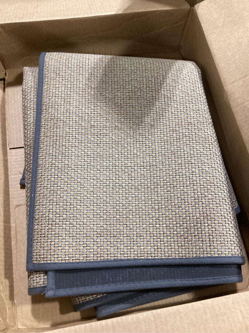 Condition photo showing Good Condition for lahome noe farmhouse carpet runners for hallway 8ft, washable runner rug non slip for entryway indoor, neutral non shedding kitchen mats for floor entry bathroom, grey 2’5'' x 8’ grey